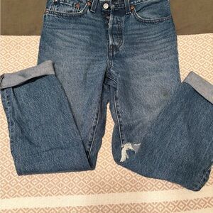 Levi's 501 Straight Blue Jeans